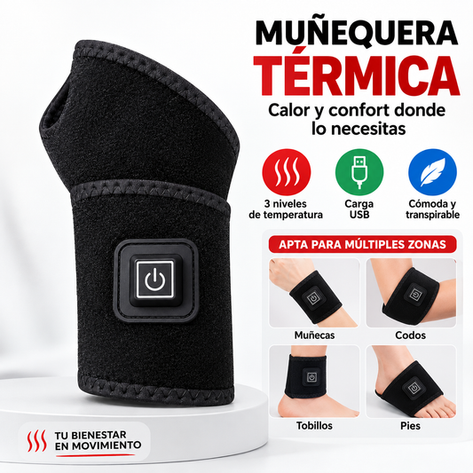 Muñequera Térmica 4 en 1 – Calor Ajustable