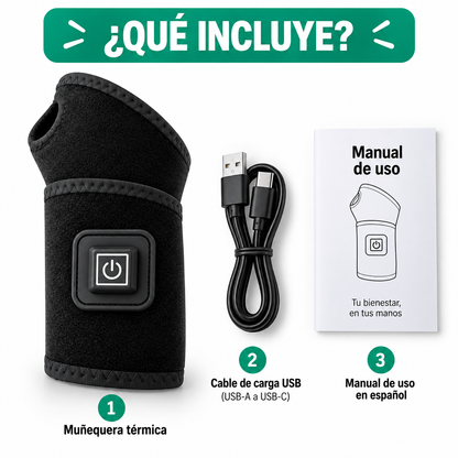 Muñequera Térmica 4 en 1 – Calor Ajustable