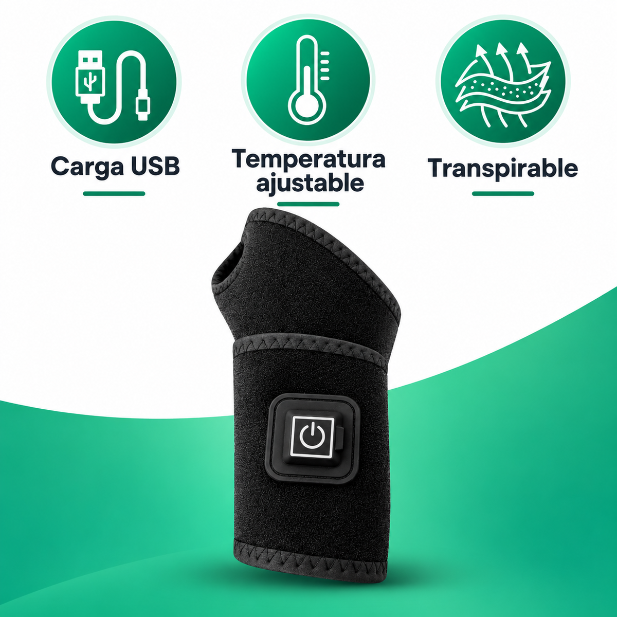 Muñequera Térmica 4 en 1 – Calor Ajustable